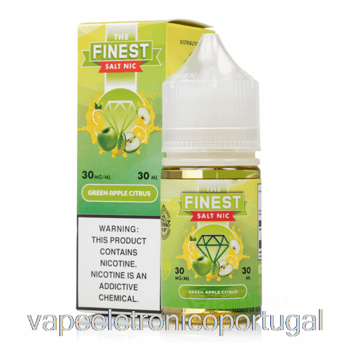 Vape Eletronico Maçã Verde Cítrica - A Melhor Edição De Doces Salt Nic - 30ml 50mg